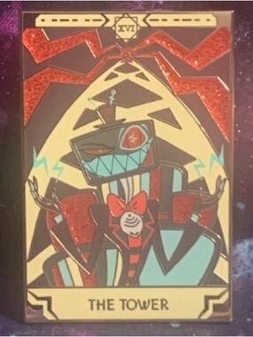 Hazbin Hotel Vox Tarot Pin